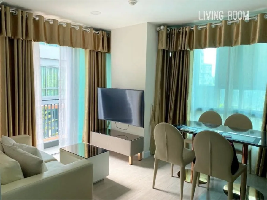 FOR RENT CONDO METROLUXE Rose Gold Phahol-Sutthisan 2 beds, well-furnished. Hurry up to reserve.