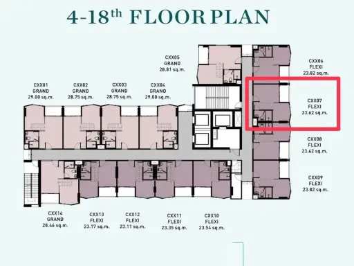 Down payment for sale, Landmark at Kasetsart, Thung Song Hong Station, spacious room, high ceiling, complete facilities, meets all needs, book now. images