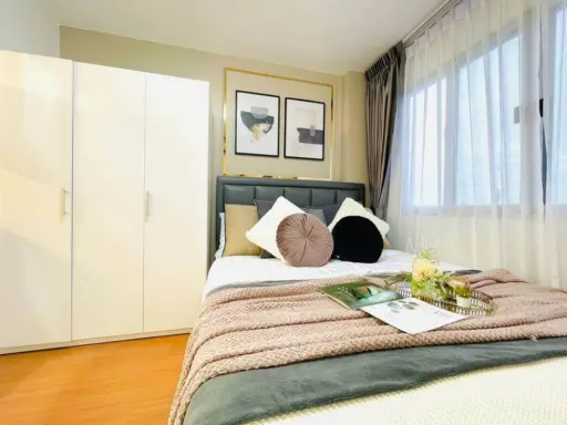 Condo for sale, Lumpini Town, Bodindecha-Ramkhamhaeng, good location, fully furnished, don't miss it.