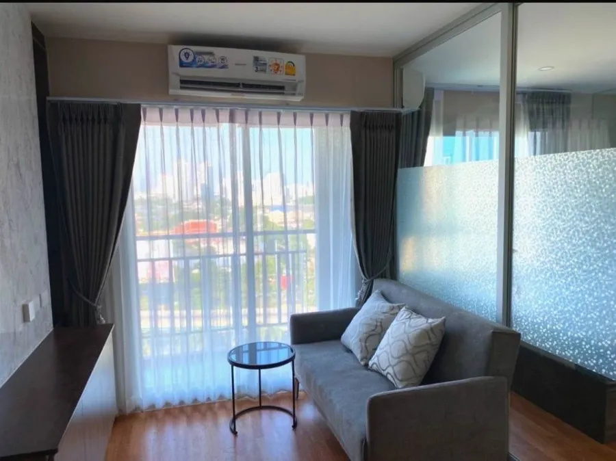 For rent: Lumpini Ville Suksawat - Rama 2, 14th floor, corner room, fully furnished, nice to live in. If interested, hurry and reserve now before it s