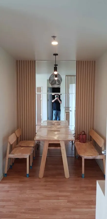 Condo for rent, Lumpini Ville Suksawat-Rama 2, 26th floor, city view, minimalist style room, book now.