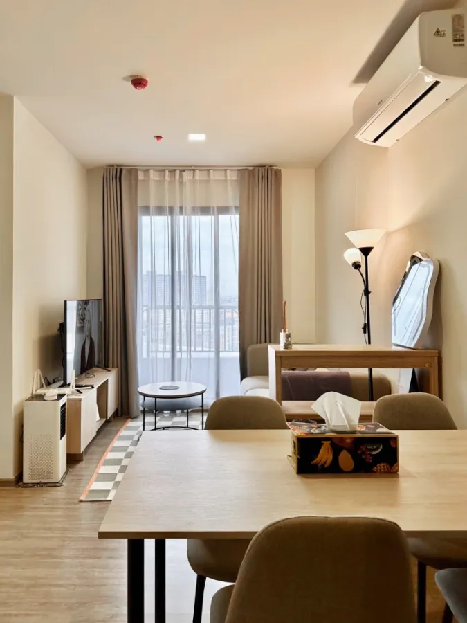 For sale or rent: NIA-by-Sansiri 2-bedroom, 2-bathroom unit, fully furnished with appliances. Book now!