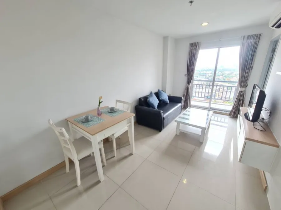 Condo for rent, Rich Park @ Bang Son, beautifully decorated room, soft tones, fully furnished, good price, very livable, book now.