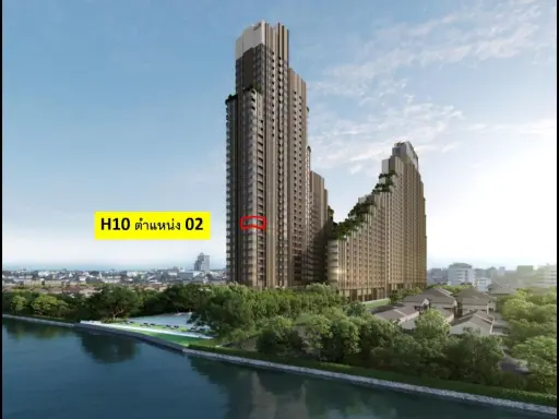 Selling down payment, New Riverrest Rat Burana, No. 10, corner room, full river view on both sides, hurry and buy.