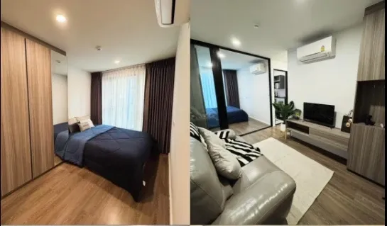 ให้เช่า Condo The Origin Ramintra 83 Station ห้องแต่งพร้อมอยู่ เฟอร์ เครื่องใช้ไฟฟ้าครบ จองเลย อย่าพลาด