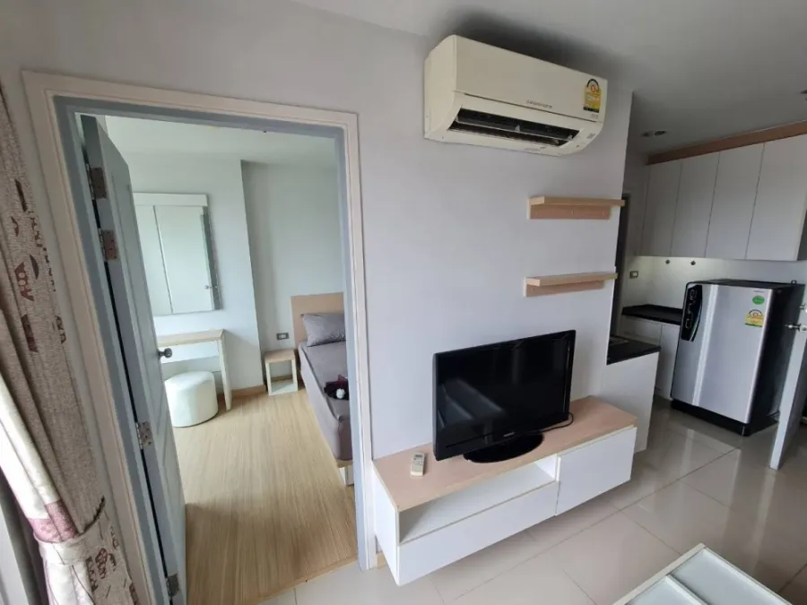 Condo for rent, Rich Park @ Bang Son, beautifully decorated room, soft tones, fully furnished, good price, very livable, book now.