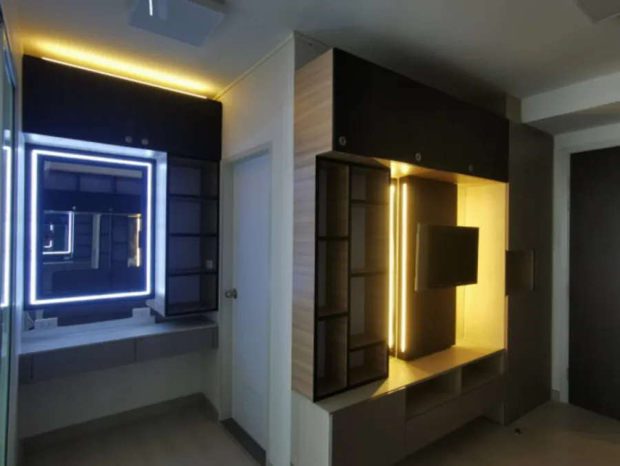 Niche id @ Pakkret Station for rent, decorated with built-in rooms. There is a separate dressing room. Very good. If interested, hurry to reserve.