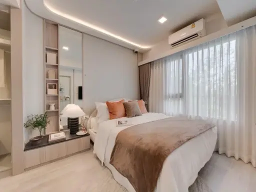 Selling down payment for COBE Ratchada - Rama9. The project area is very large, meeting all lifestyle needs. Good location, convenient transportation.
