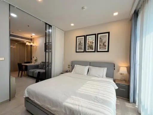 [ให้เช่า] One 9 Five Asoke - Rama 9 | ห้องสวย บิวท์อินพรีเมียมทั้งห้อง ชั้นสูง วิว Central Rama 9 (เลี้ยงแมวได้ระบบปิด) 🐱✨ images