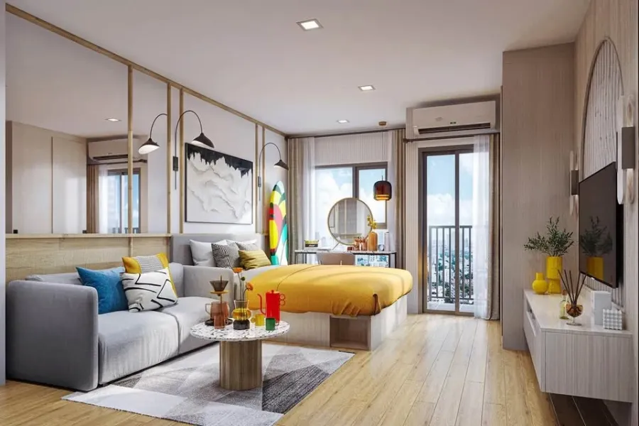Selling down payment FLO By Sansiri, 10th floor, garden view, very comfortable to the eyes, Fully Fitted, don't just look, hurry and reserve now!