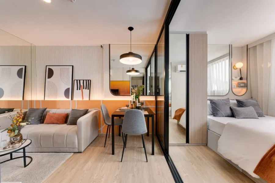 Selling down payment for The Origin Sukhumvit - Praksa, 27th floor. Beautiful view, great project. Book now!