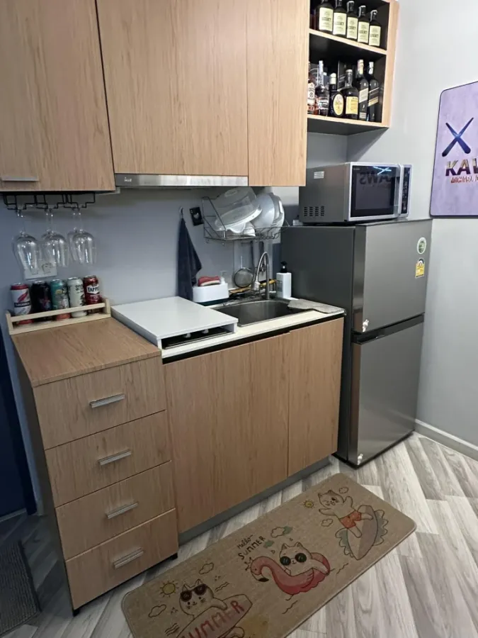 For sale or rent: Vento Condo Kaset-Nawamin. Beautifully decorated room with a theme. Comes with complete furniture. Ready to move in.