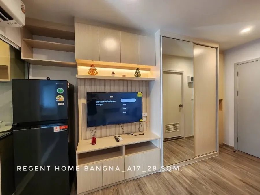 For rent: Regent Home Bangna. High-quality built-in furniture, focusing on practicality and usability. You absolutely must not miss this opportunity!