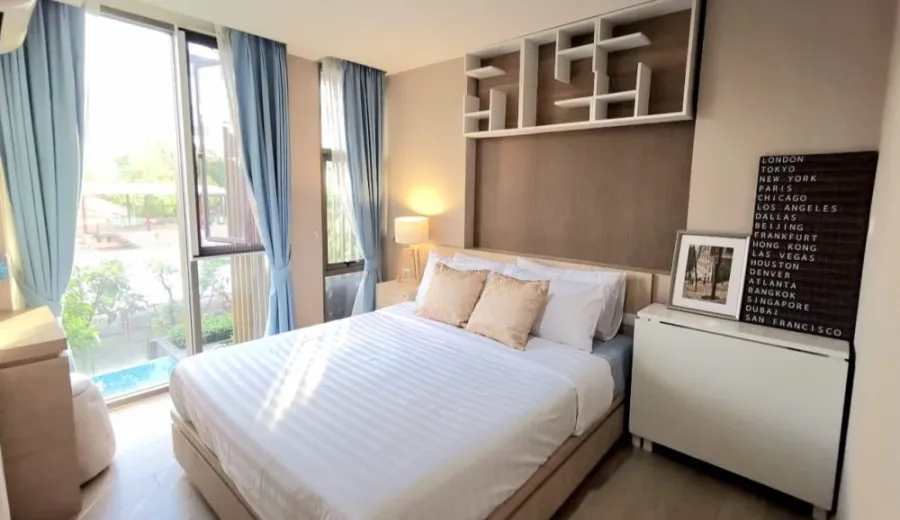 ให้เช่า Klass Condo Silom ตกแต่งเรียบง่าย สไตล์โมเดิร์น ที่นอนนอนสบายมาก จองเลย รับรองไม่เสียใจ