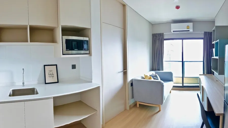 Condo for rent or sale, Lumpini Suite Phetchaburi - Makkasan, nice decorated room, 34th floor, good view, cheap price, hurry to buy