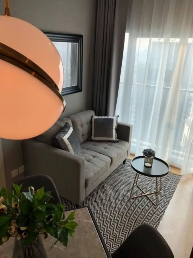 Condo for sale Noble Revolve Ratchada, fully furnished, high floor, beautiful view, don't wait.