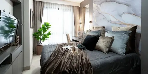 ขาย ให้เช่า The Vertical Aree ห้องตกแต่งลักชูรี่ พร้อมครัวปิดแยก ใครมองหา Location + Lifestyle + Potential Yield — ห้ามพลาด!