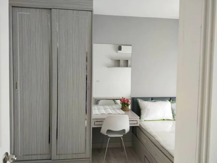 Condo for rent, Manor Sanambinnam, Building A, 16th floor, river view, decorated in minimal style Hurry up to reserve before you miss it.