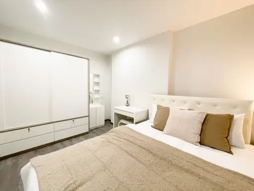 Condo for rent, Rich Park @Triple Station, 35th floor, white room decoration Great atmosphere. Don't wait. Book now.