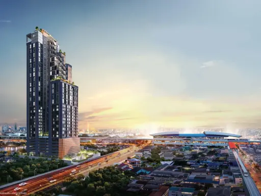 ขายดาวน์ Origin Play Bangkhunnon Triple Station ห้องน่าอยู่ ทำเลดี ส่วนกลางสุดเลิศ รีบจองเลย
