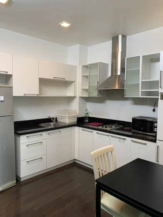 Condo for rent, Nusasiri Grand, high floor, beautiful view, good atmosphere, fully built-in furniture