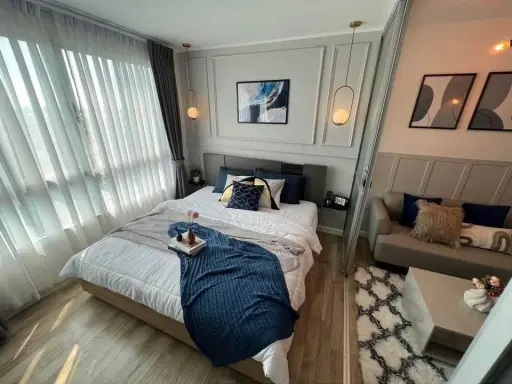 For rent: D Condo On Nut Rama 9, beautifully decorated, separate kitchen. Swimming pool ready, book now