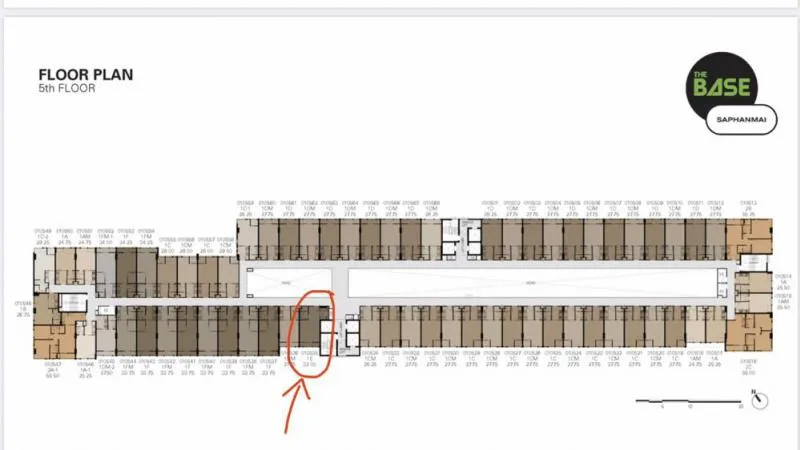 ขายดาวน์ The Base สะพานใหม่ ชั้น 5 32ตรม. ห้องทิศใต้ แดดไม่ส่อง รีบเลย