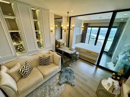 ขายคอนโด The politan rive ตำแหน่งห้องดีที่สุด Built-in Luxury style รีบมาซื้อเลย อย่าพลาดโอกาส