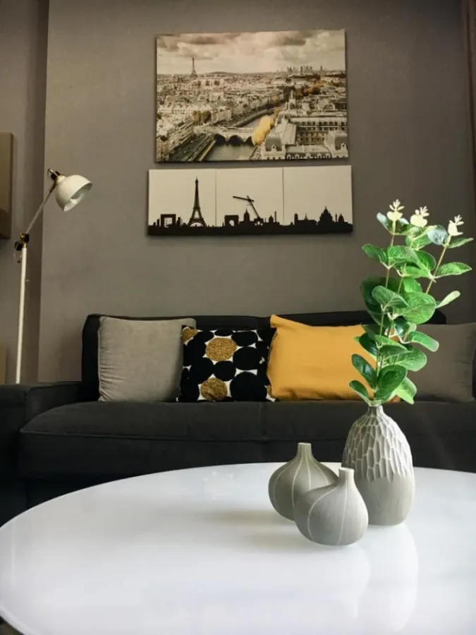 For rent The Address Chidlom, very spacious room, fully furnished, very good view, very good atmosphere Who has been certified Finver
