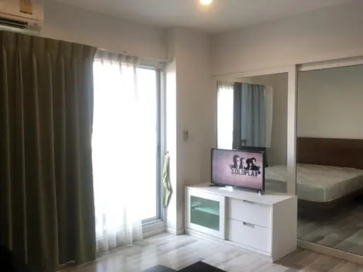 For sale: The Key Chaengwattana, 6th floor, spacious room, comfortable living, comes with complete decorations, reserve now, urgently.
