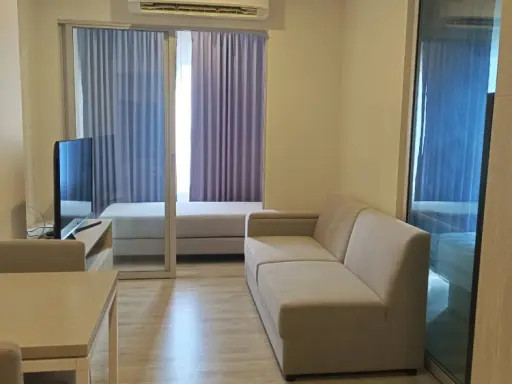 Urgent sale!! Niche Mono Ramkhamhaeng Condo, 18th floor, Building B, fully furnished, ready to move in, good price, don't wait!! images