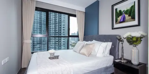 ขาย ให้เช่า The Base Park East ชั้น 12A วิวสระ ตกแต่งสวย ครบ พร้อมเครื่องใช้ไฟฟ้า ห้ามพลาด