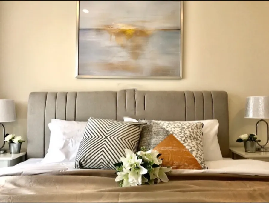 Condo for sale Life Asoke, 16th floor, clear view, cool north wind, beautiful room with furniture.