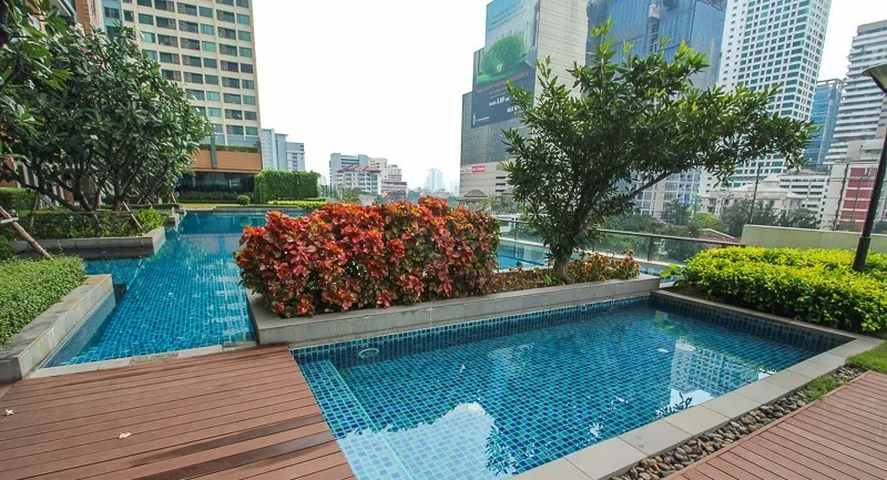 For sale, for rent, luxury condo, Villa Asoke, 37-38th floor, corner room, the most beautiful view on the floor, luxuriously decorated, hurry and rese
