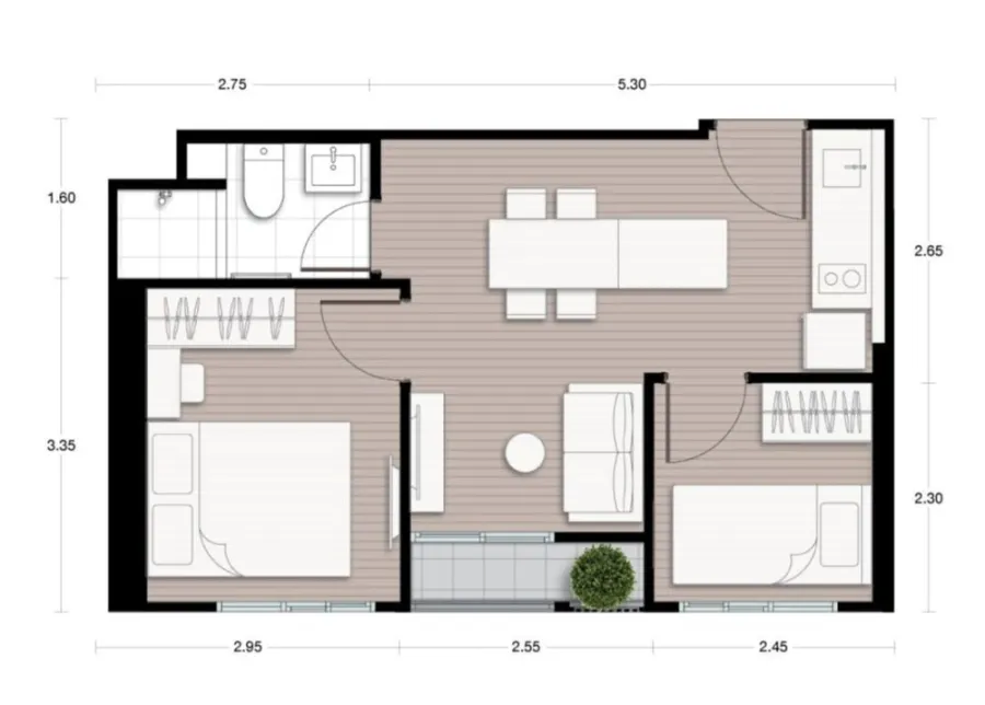 ขายดาวน์ NUE District R9 ห้อง 1 Bed plus ห้องมุมมีควงามเป็นส่วนตัว รีบมาเป็นเจ้าของด่วน