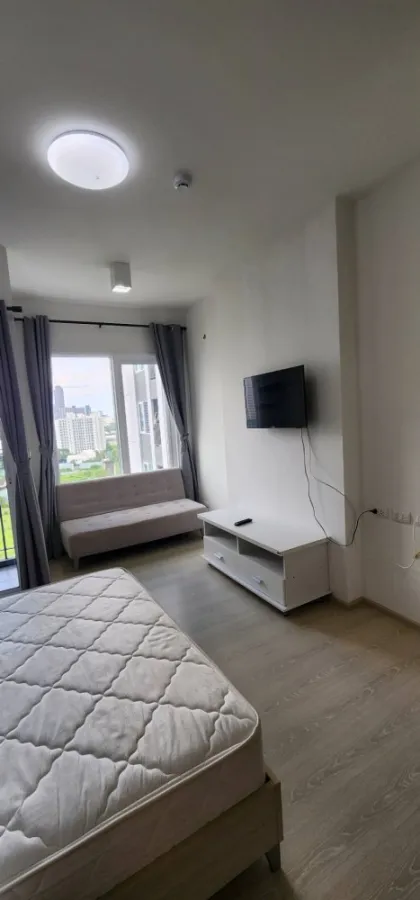 Chapter One Eco Ratchada-Huai Khwang Condo for rent, Studio room, beautiful decoration, fully furnished, hurry up to rent