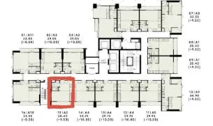 ขายดาวน์The Reserve พหล-ประดิพัทธ์ ห้อง loft ชั้น 11 ตำแหน่ง 15 (ทิศตะวันออก) เห็นวิวรถไฟฟ้า