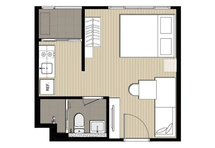 For rent Elio Del Moss Phaholyothin 34, 7th floor, open view, fully furnished, ready to move in, reserve now, don't miss out.