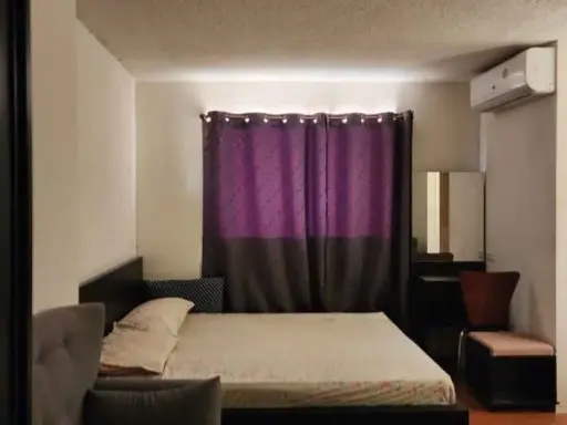 For sale: Lumpini Condo Town Romklao-Suvarnabhumi, Building A1, 6th floor, with furniture. Don't miss it.