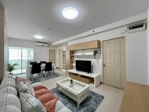Sale Supalai Park Tiwanon, 2 bedrooms, corner room, very private have a view of the pool and the train Good like this. Hurry up to reser