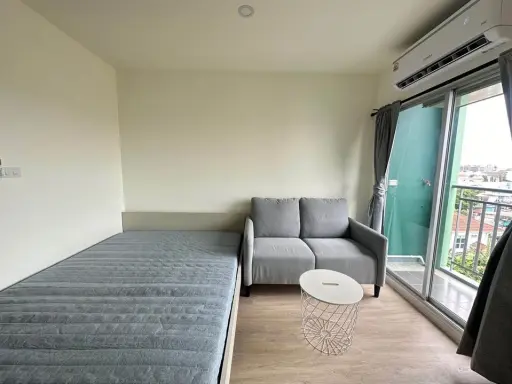 Condo for rent, Lumpini Ville Chaengwattana 10, 6th floor, studio room with facilities, don't wait.