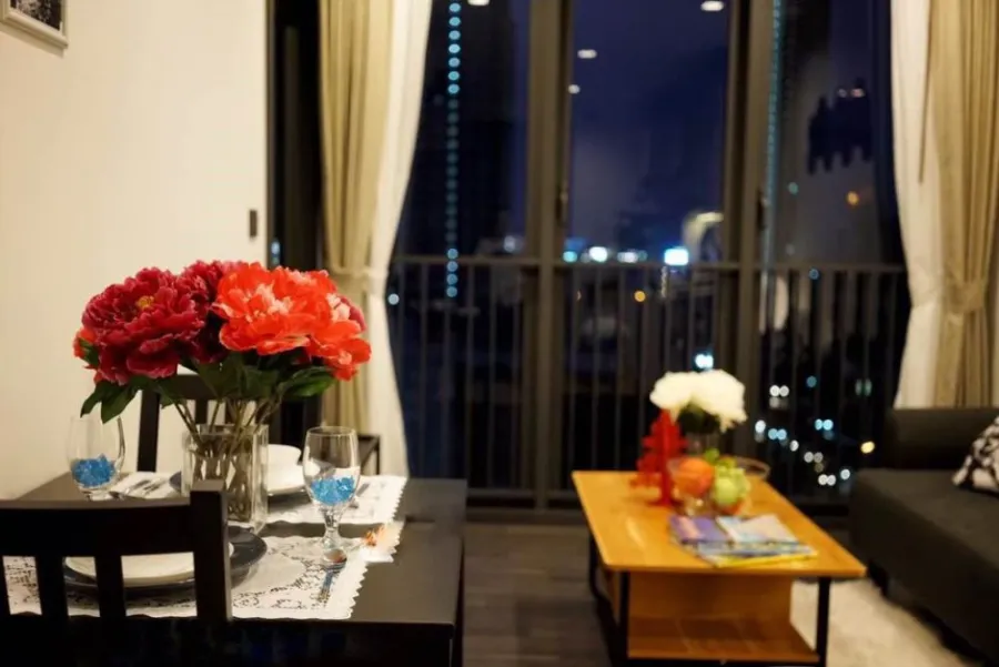 Sell/rent The Line Asoke - Ratchada, beautiful room, built-in, complete, good price, hurry to reserve before anyone else today.