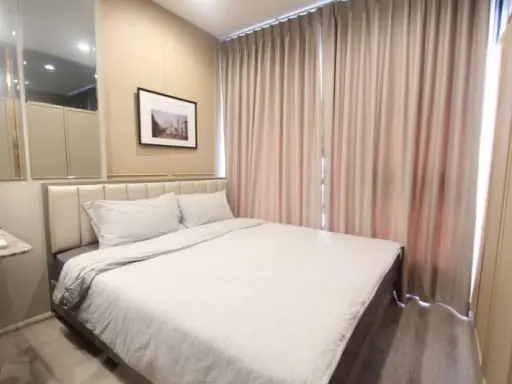 Ideo Mobi Asoke for rent, beautiful room, high floor, beautiful view, not strong price, meet your needs, hurry up