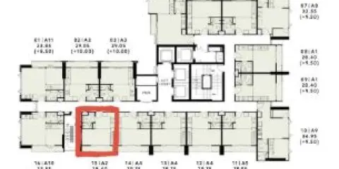 ขายดาวน์The Reserve พหล-ประดิพัทธ์ ห้อง loft ชั้น 11 ตำแหน่ง 15 (ทิศตะวันออก) เห็นวิวรถไฟฟ้า