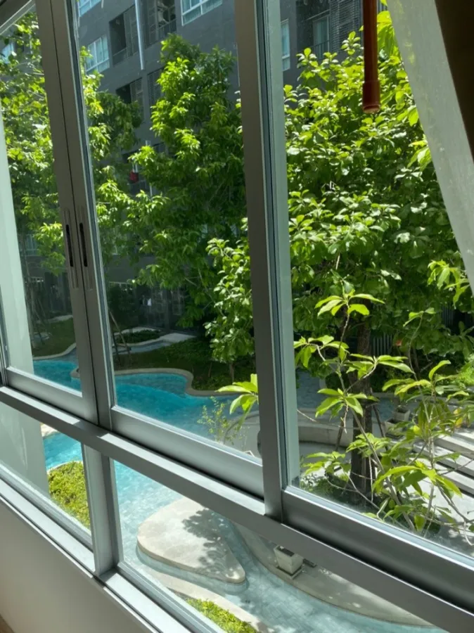 Condo for sale, Elio Del Moss, Phaholyothin 34, 2nd floor, north view, pool view, big screen TV, ready to move in, book now.