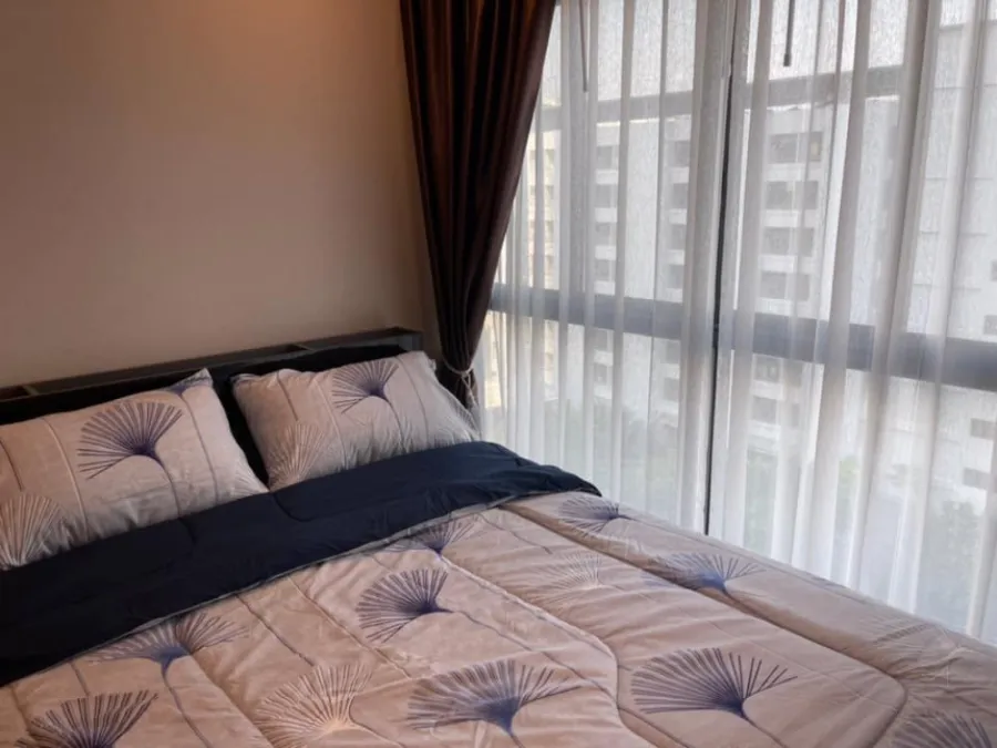 Condo for rent, The Tree Huamark, new room, good location, convenient transportation, ready to move in, near the mall, don't wait!!