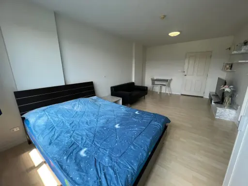 ให้เช่า D Condo Onnut-Suvarnabhumi ชั้น 4 มาพร้อมการตกแต่งที่ครบครัน สนใจจองเลย