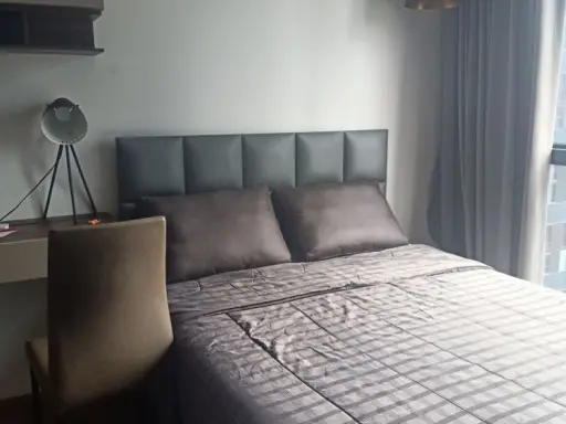 For rent Ashton Chula-Silom, studio room, 16th floor, Chula view, well furnished in the whole room. You can just come in. images