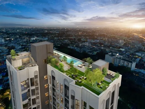 ขายดาวน์ โครงการ Origin Place Phetkasem ห้อง DUO SPACE 1 BEDROOM + SMART CLOSET รีบมาจอง