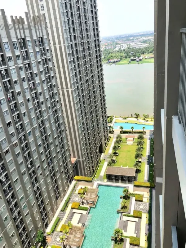 ขาย Manor Sanambinnam ห้องน่าอยู่ เฟอร์นิเจอร์ครบครัน ในทำเลดี วิวแม่น้ำสวย จองด่วน
